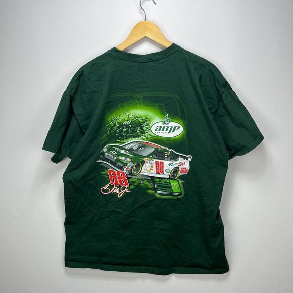 Vintage NASCAR Dale Jr 88 Amp Energy Drink T-Shirt 2XL - Picture 5 of 9
